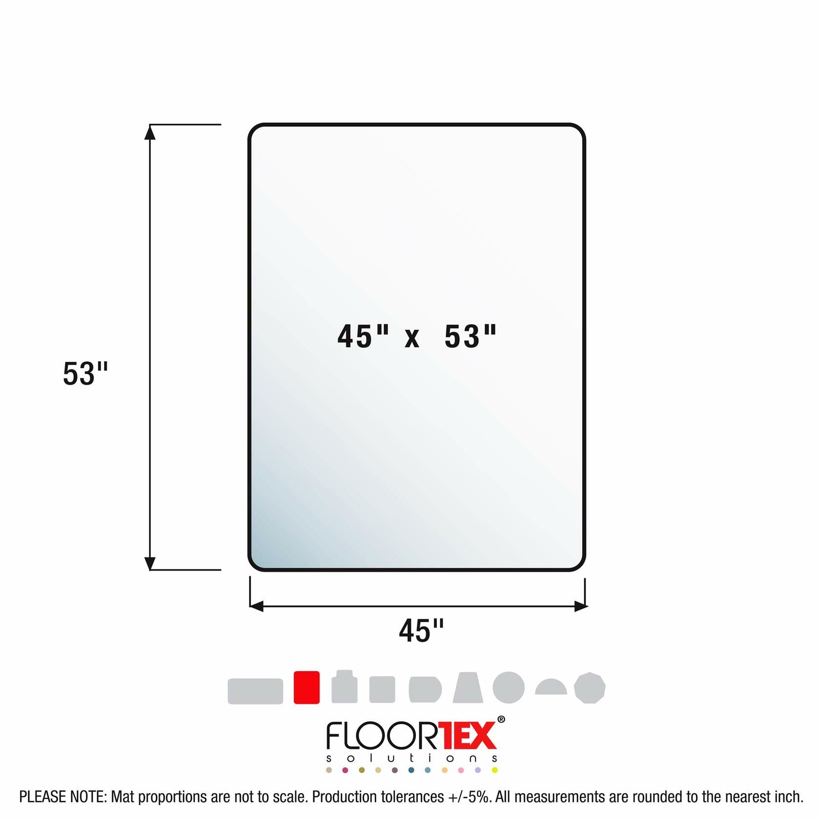 Floortex PF1213425EV Cleartex Advantagemat Phthalate Free PVC Chair Mat for Hard