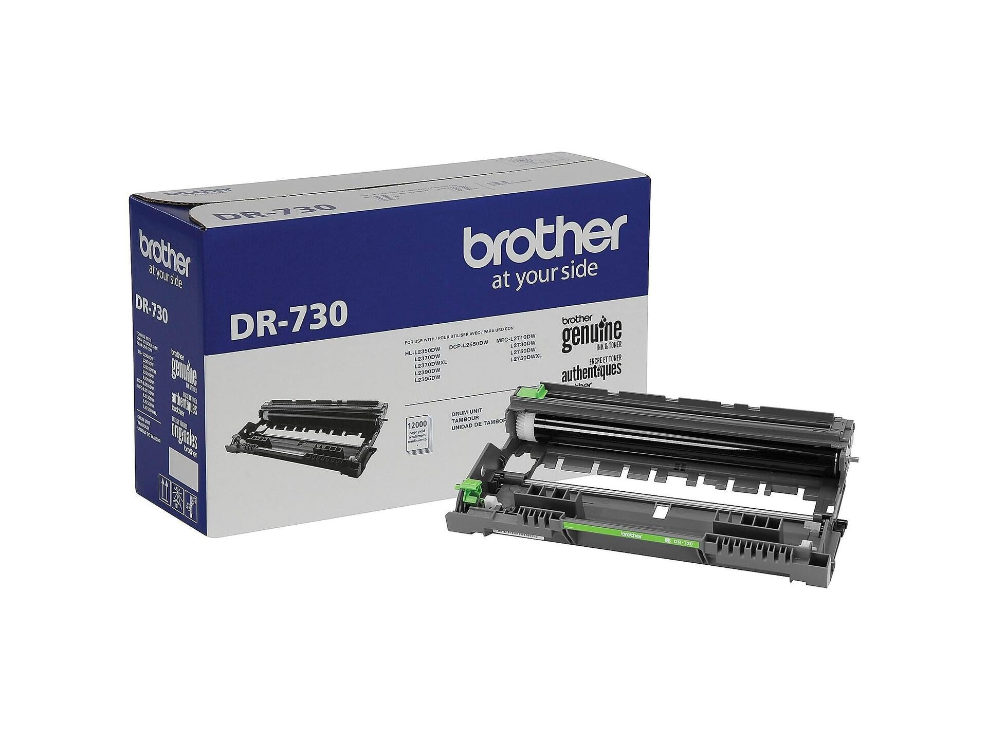 Brother Genuine DR730 Drum Unit, Up To 12,000 Page Yield