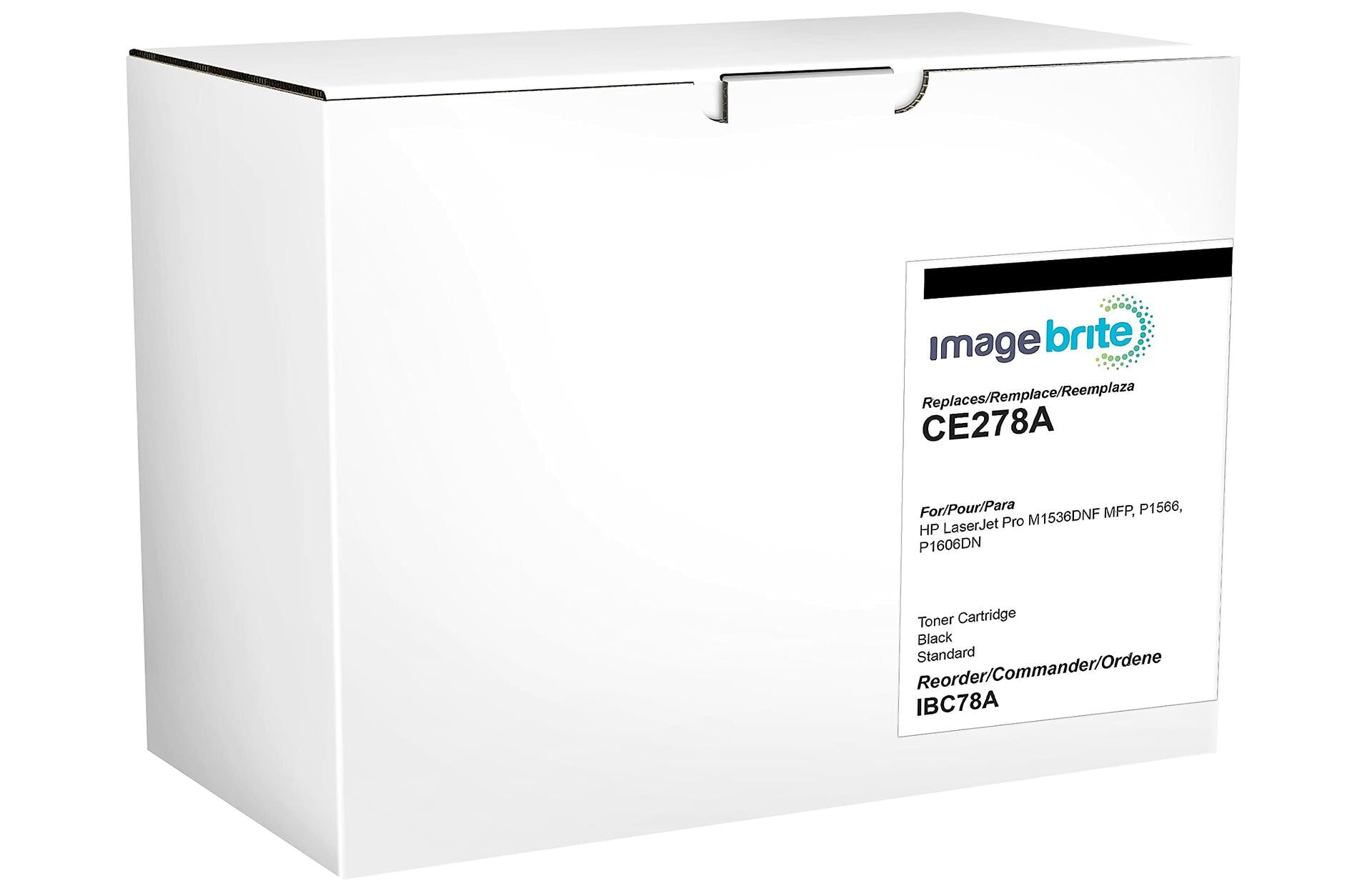Image Brite Toner Cartridge Replacement for HP 78A, Black