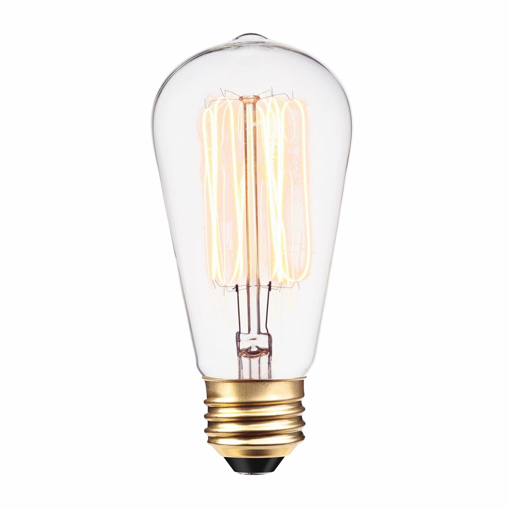 Globe Electric 31321 Vintage Designer Light Bulb, 3 Count (Pack of 1), Cool White