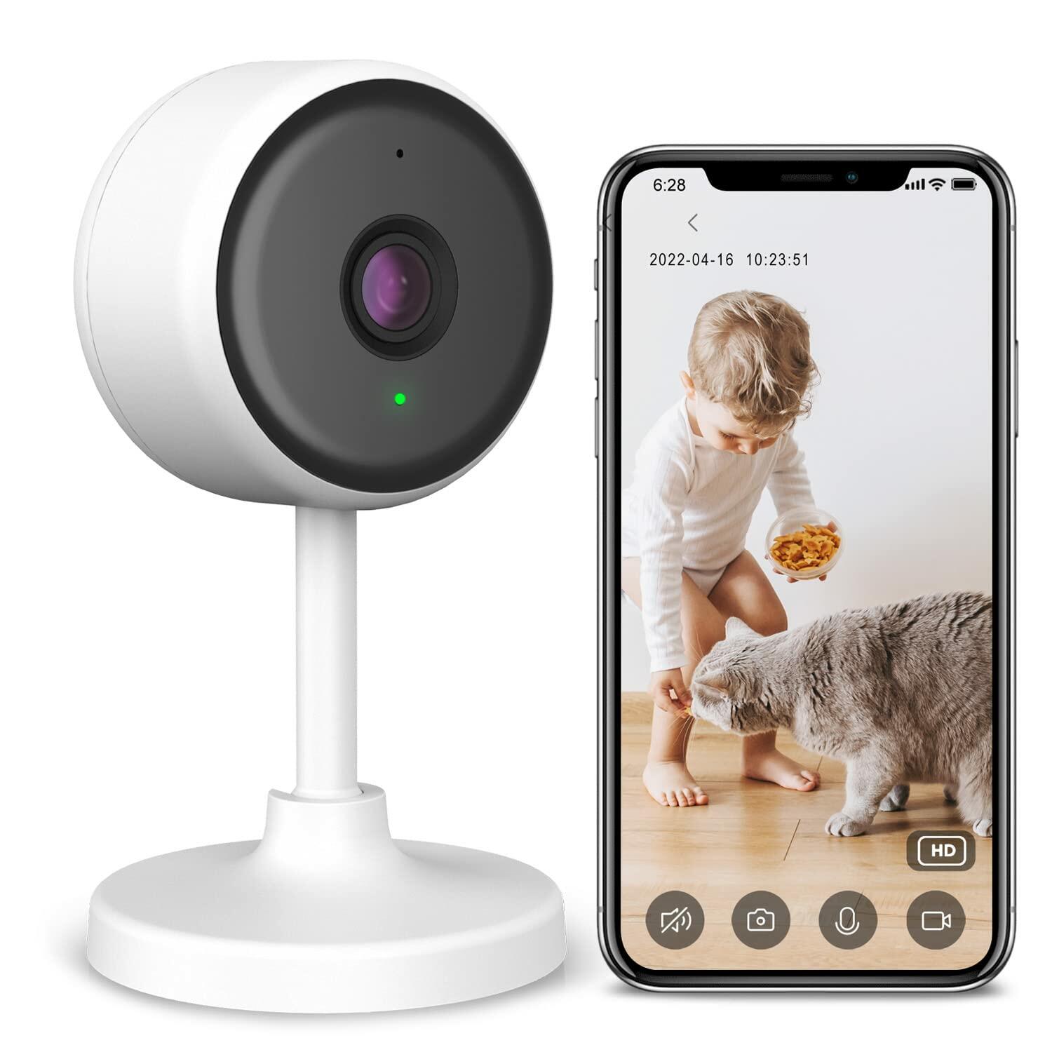 eco4life 1080p Indoor 2.4G WiFi Smart IP Camera with Night Vision, 2 Way Audio, 24/7 Motion Detection and Notification.