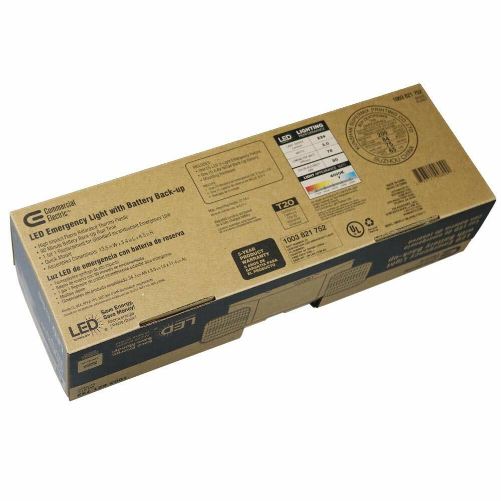Commercial Electric Rectangle 11-Watt with Ni-Cad 6.0-Volt Battery White