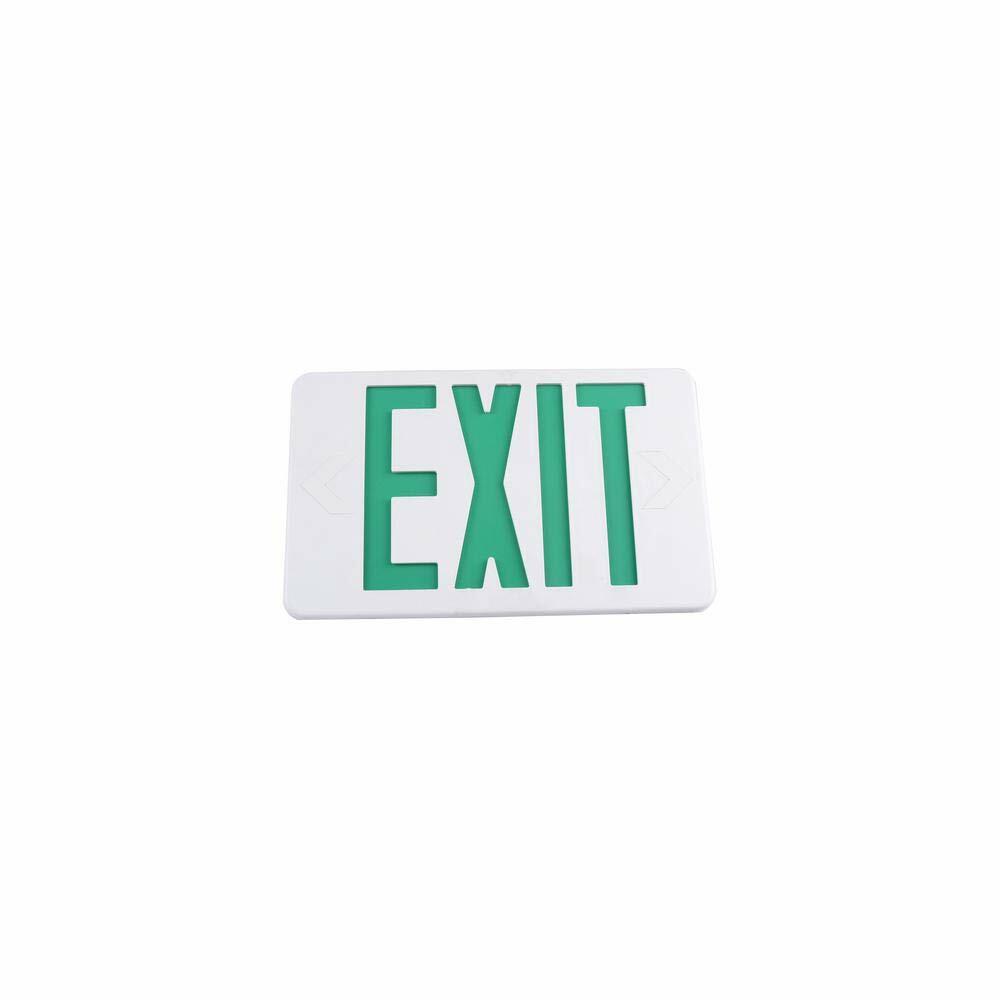Commercial Electric 120-277-Volt with Ni-Cad 4.8-Volt White Integrated LED Exit