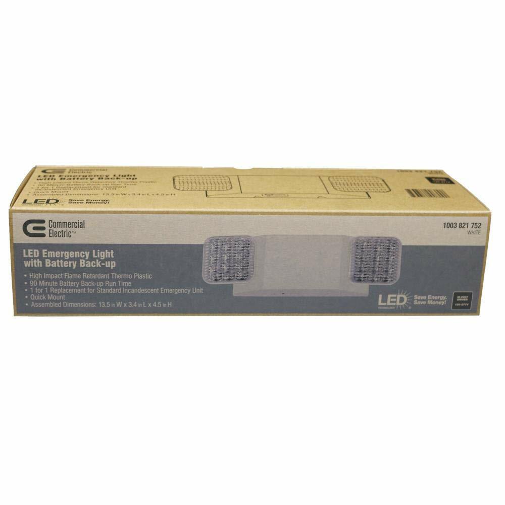 Commercial Electric Rectangle 11-Watt with Ni-Cad 6.0-Volt Battery White