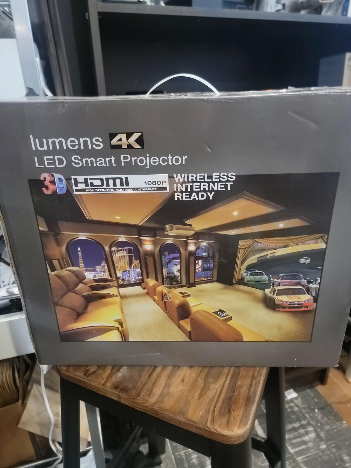 4K LED projector, wifi, bluetooth,  3D