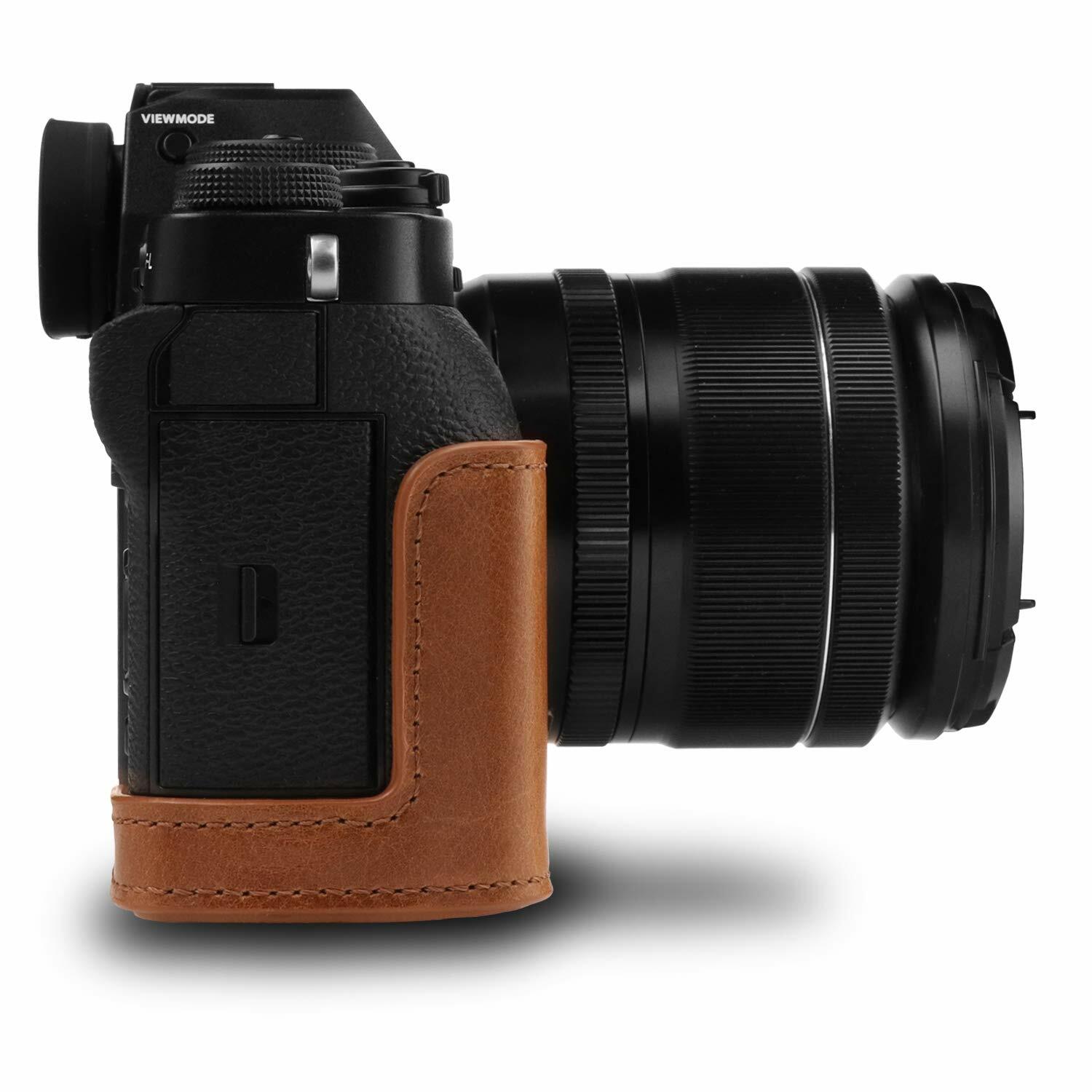 MegaGear MG1551 Ever Ready Genuine Leather Camera Case for Fujifilm X-T3 (XF23mm