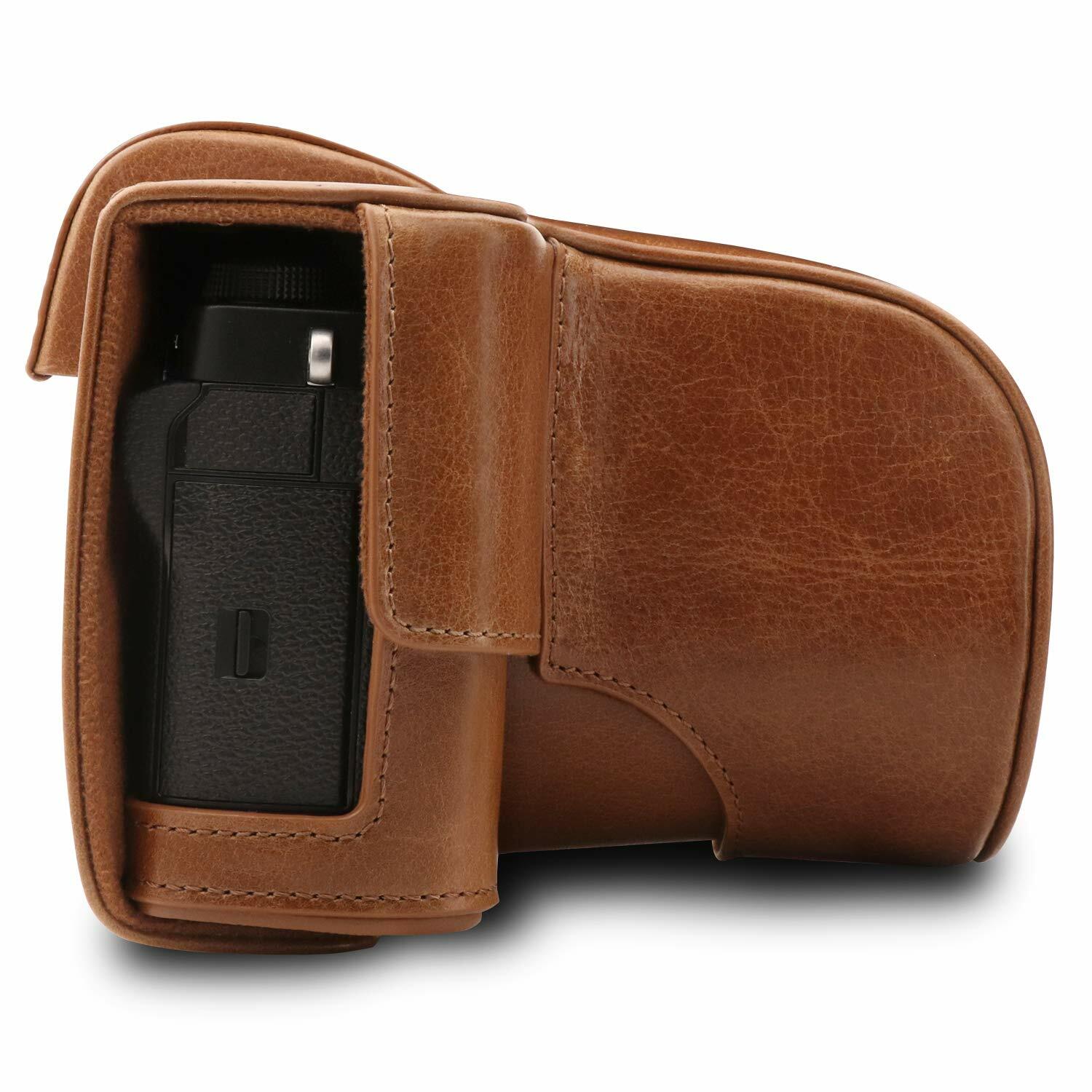 MegaGear MG1551 Ever Ready Genuine Leather Camera Case for Fujifilm X-T3 (XF23mm