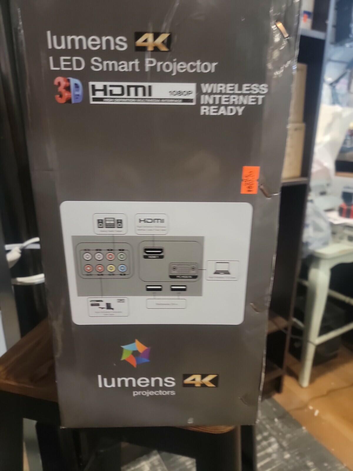 4K LED projector, wifi, bluetooth,  3D