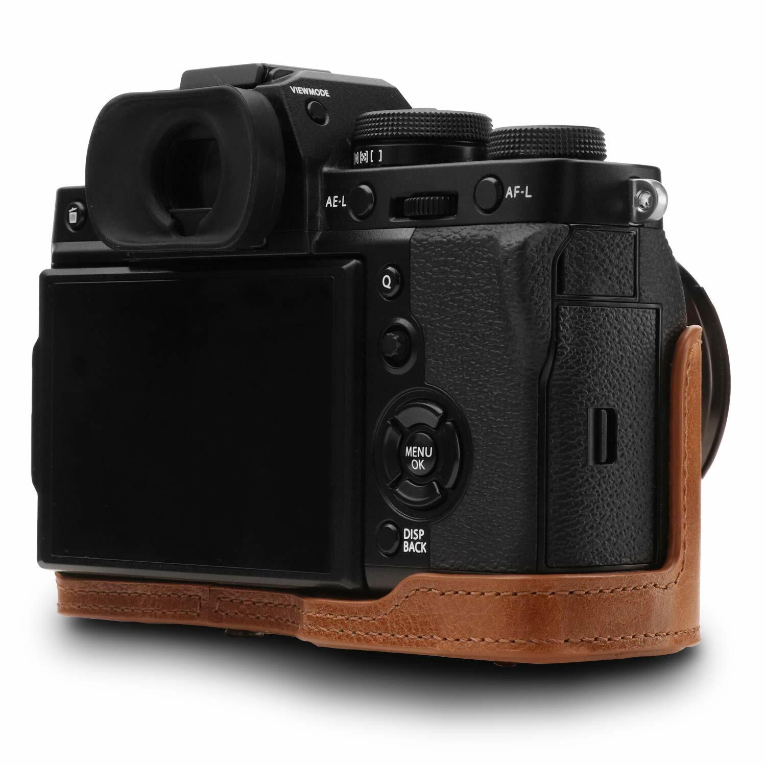 MegaGear MG1551 Ever Ready Genuine Leather Camera Case for Fujifilm X-T3 (XF23mm