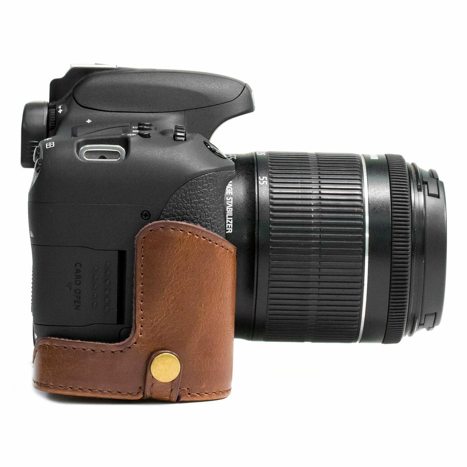 MegaGear MG1185 Canon EOS Rebel T6s, 8000D (18-55mm) Ever Ready Leather Camera
