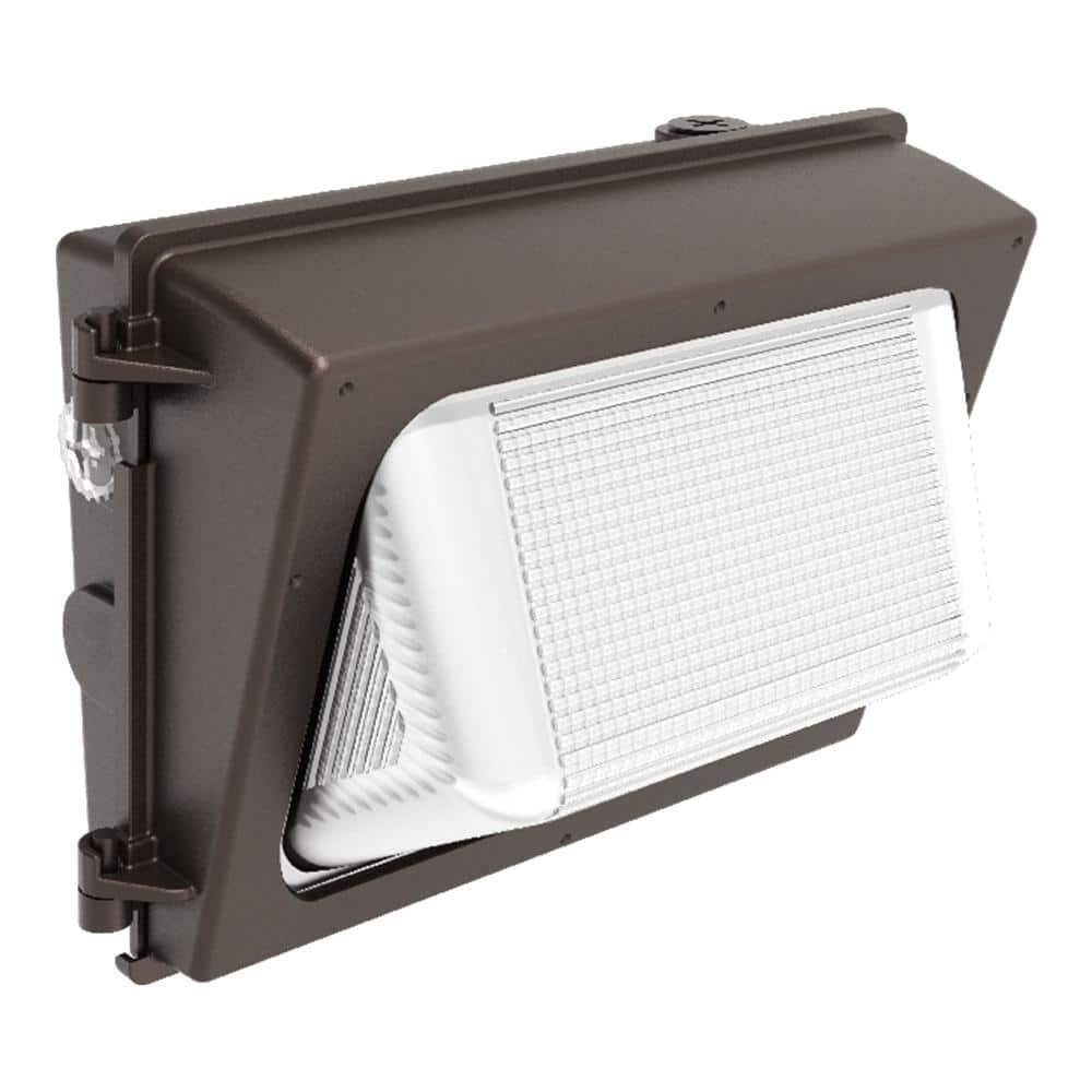 Commercial Electric 100- Watt Equivalent  Integrated LED Bronze Dusk to Dawn