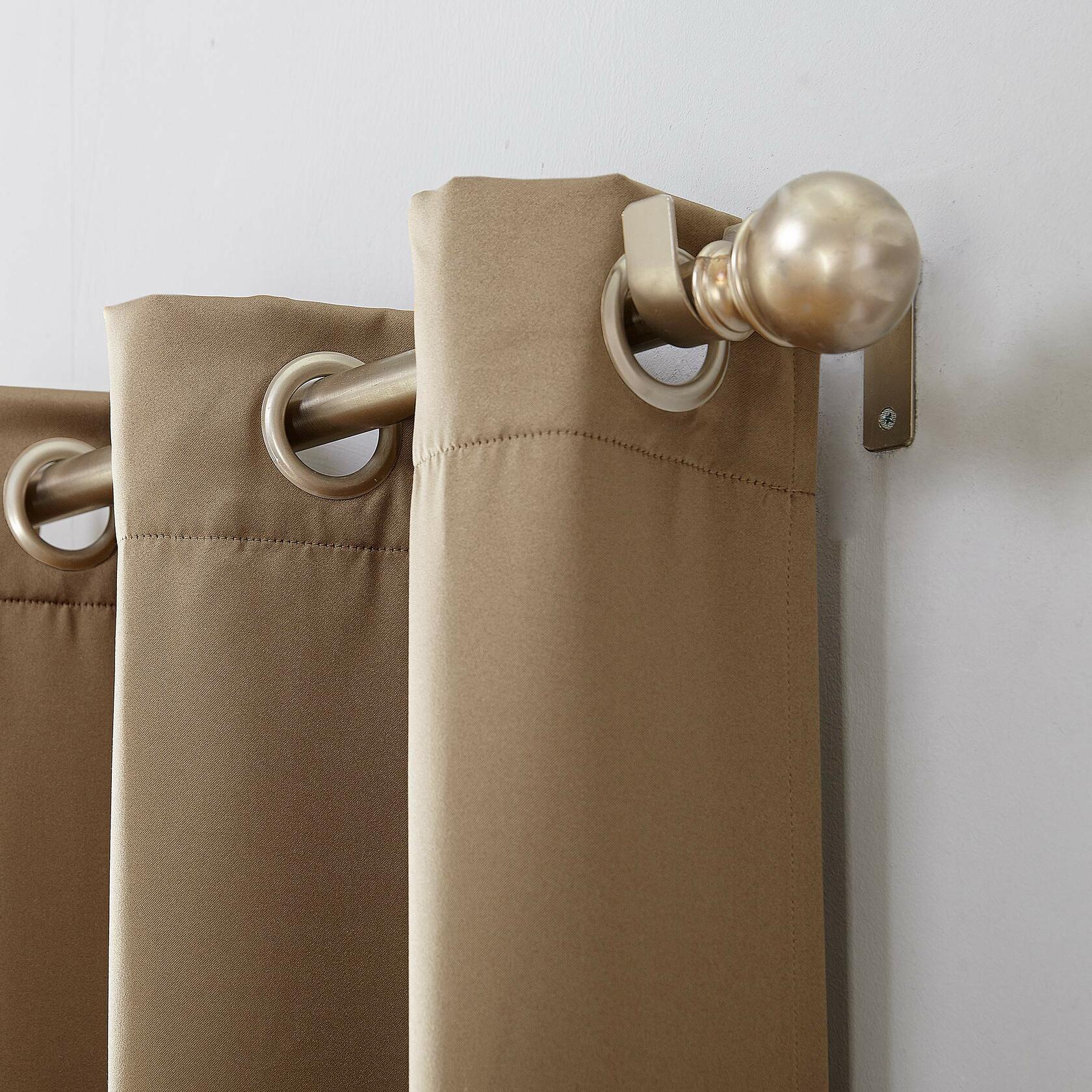 Sun Zero Barrow Energy Efficient Grommet Curtain Single Panel
