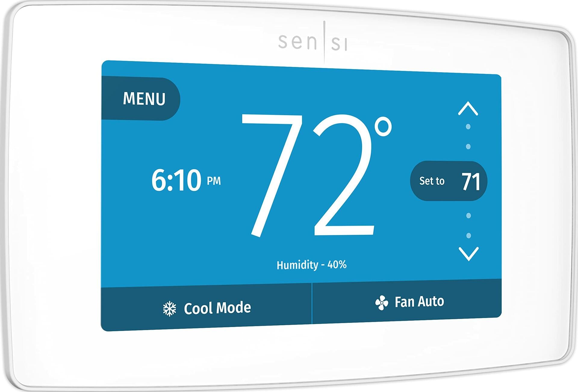 EMERSON Sensi Touch Wi-Fi Smart Thermostat with Touchscreen Color Display, Works