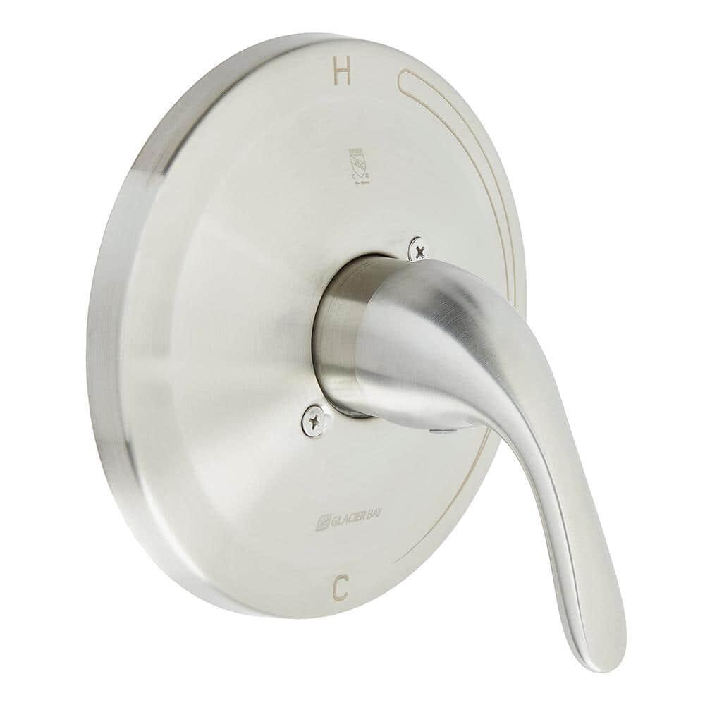 Glacier Bay 1-Handle Valve Trim Kit in Brushed Nickel (Valve Not Included)
