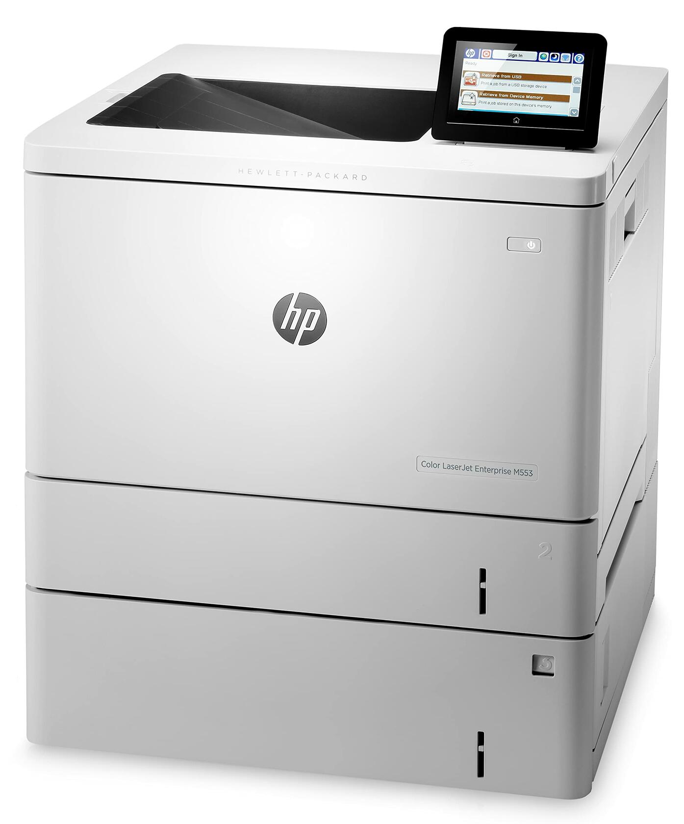 HP LaserJet Enterprise M553x Color Printer, (B5L26A) , White , Standard
