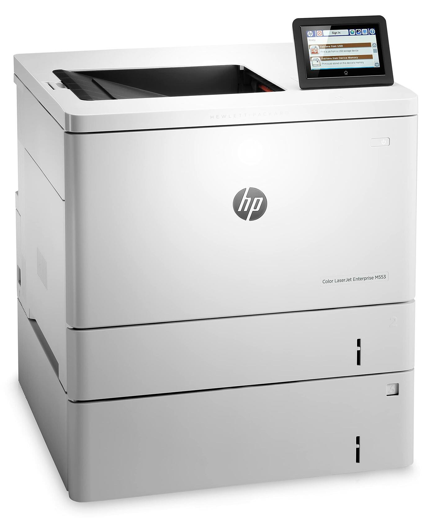 HP LaserJet Enterprise M553x Color Printer, (B5L26A) , White , Standard