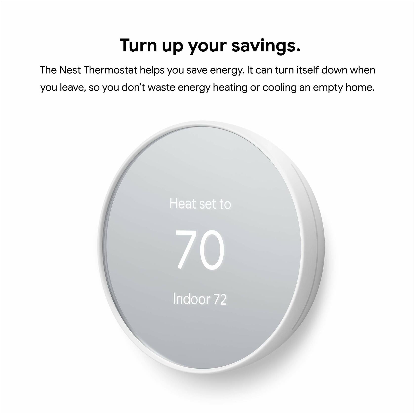 Google Nest Thermostat - Smart Thermostat for Home - Programmable Wifi