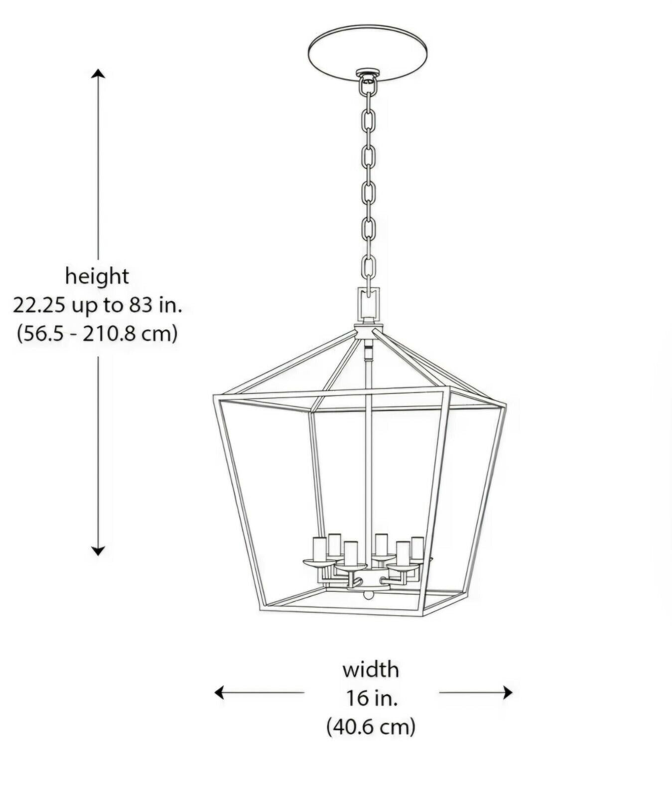 Home Decorators Weyburn 6-Light Brushed Brass Farmhouse Chandelier Light Fixture
