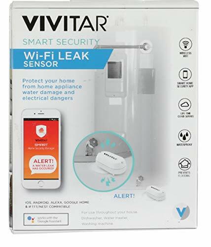 Vivitar WT12 Smart Home WiFi Leak Sensor, Sends Alert Once Water is Detected,