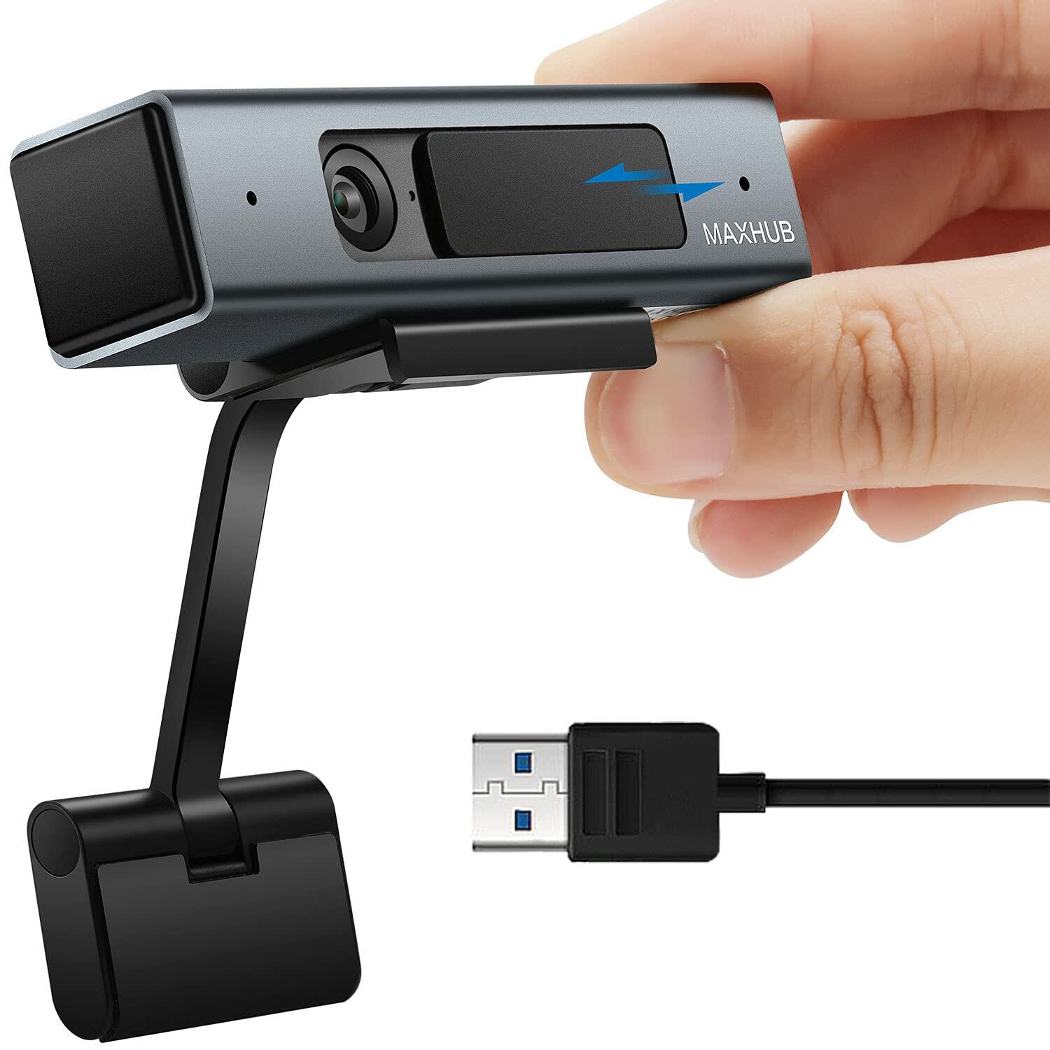 1080P HD Webcam with Microphone & Privacy Cover MAXHUB UC W10 USB PC Computer