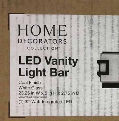 Home Decorators Grandale 23.25 in. Coal LED Bathroom Vanity Light Bar