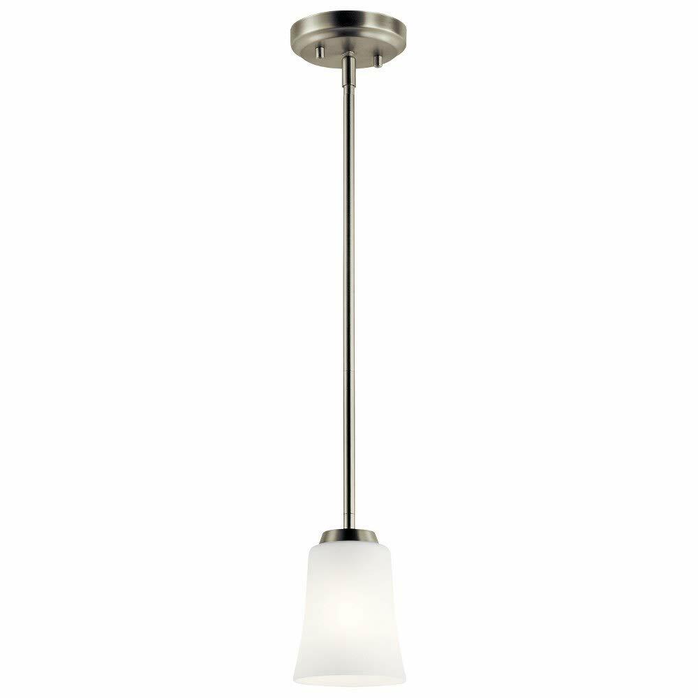 Kichler Lighting 44053NI One Light Mini Pendant from The Tao Collection, Brushed
