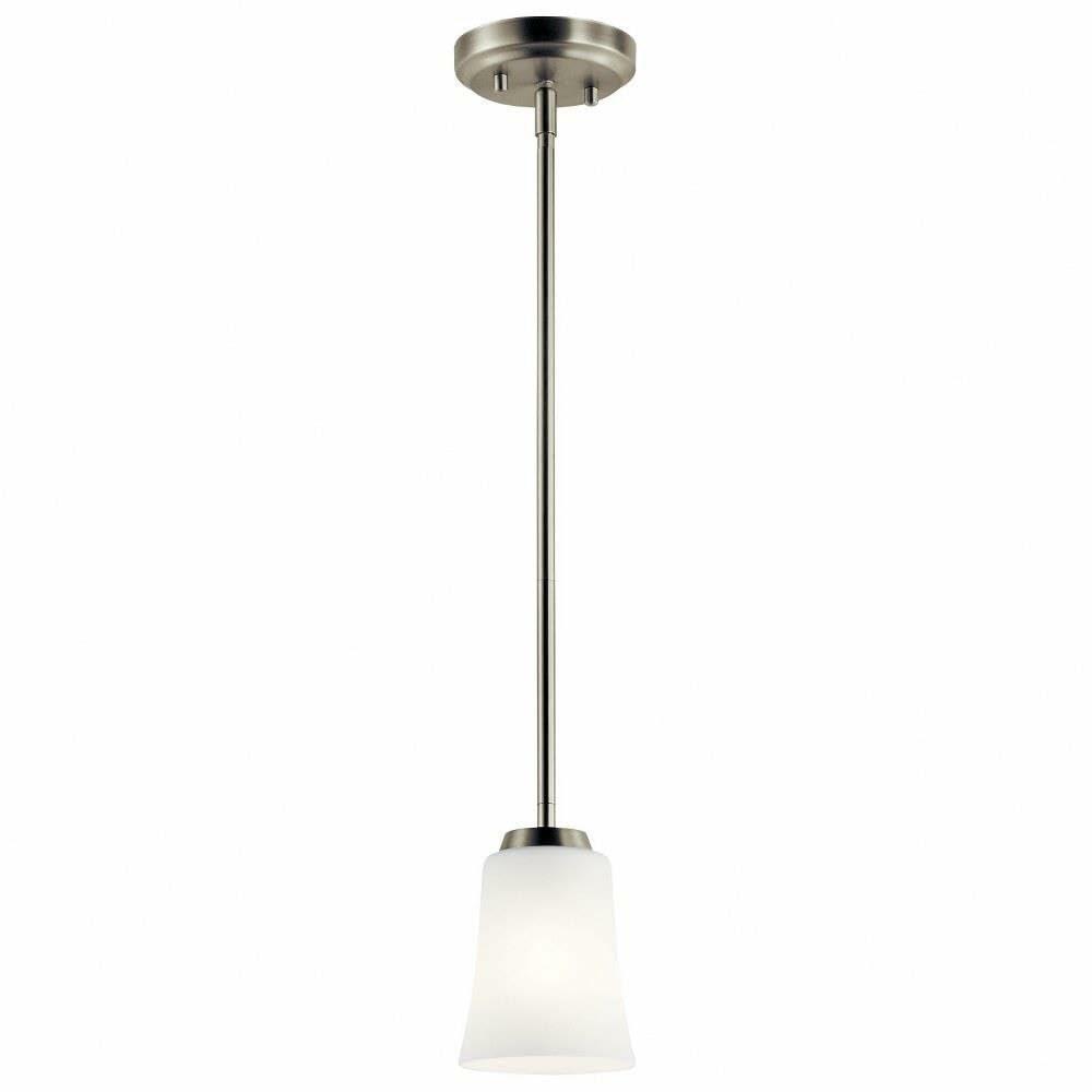 Kichler Lighting 44053NI One Light Mini Pendant from The Tao Collection, Brushed