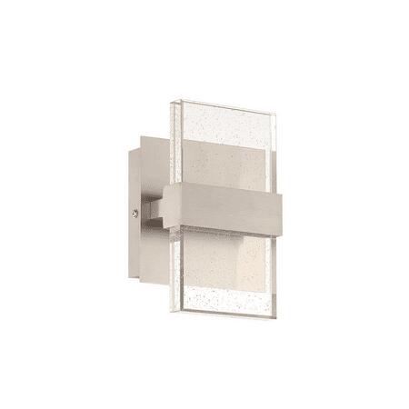 Alberson 2-Light Chrome Integrated LED with Bubble Glass Indoor Wall Sconce