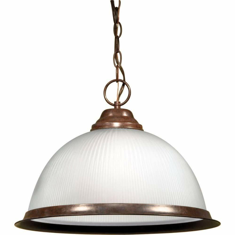NUVO SF76/690 One Light Pendant, Bronze/Dark