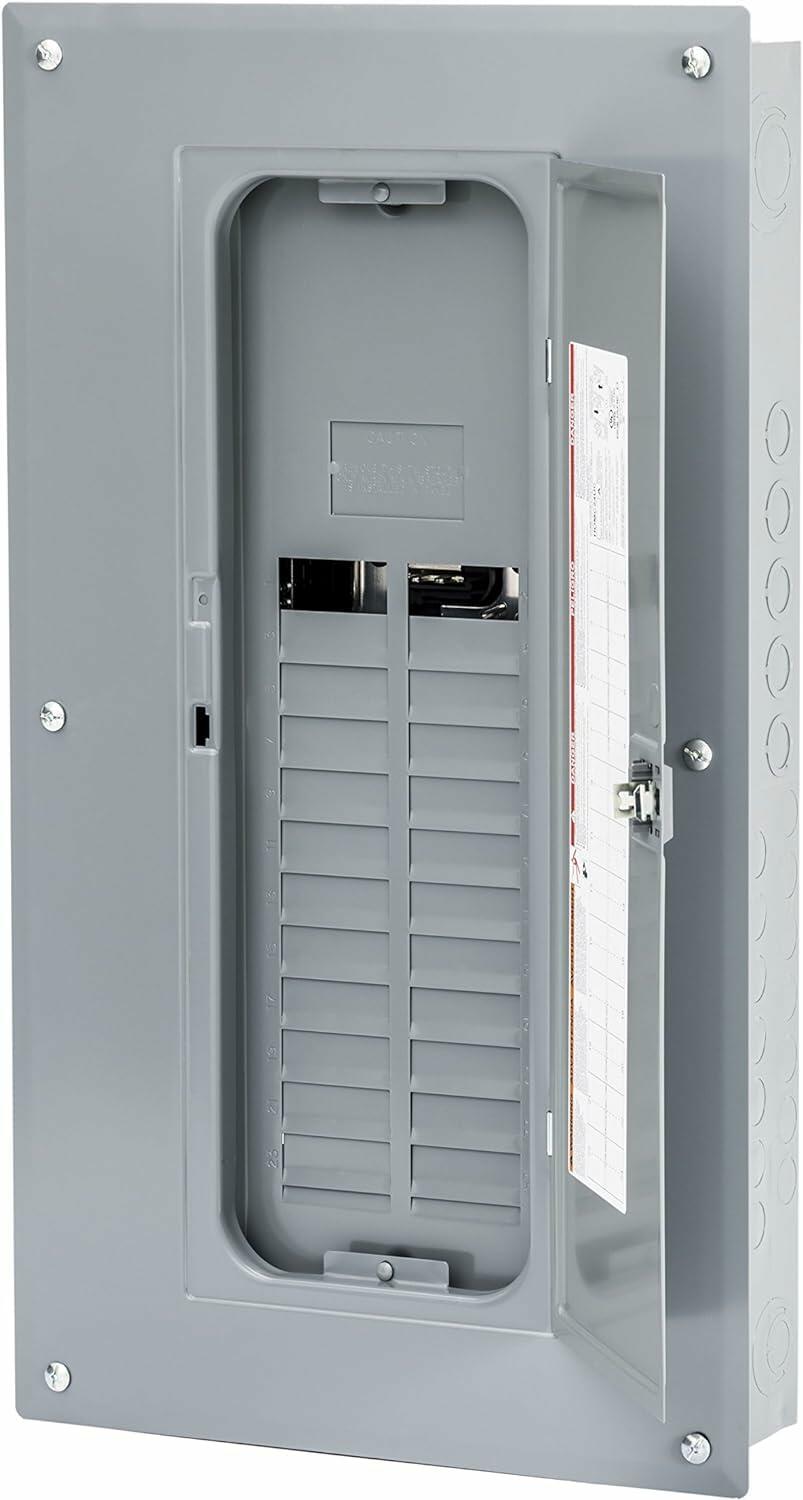 Square D - HOM2040L125PC Square D Convertible Mains (Lugs) Load Center, 120/240 Vac, 125 A, 1 Phases, 22000 Air Interrupt