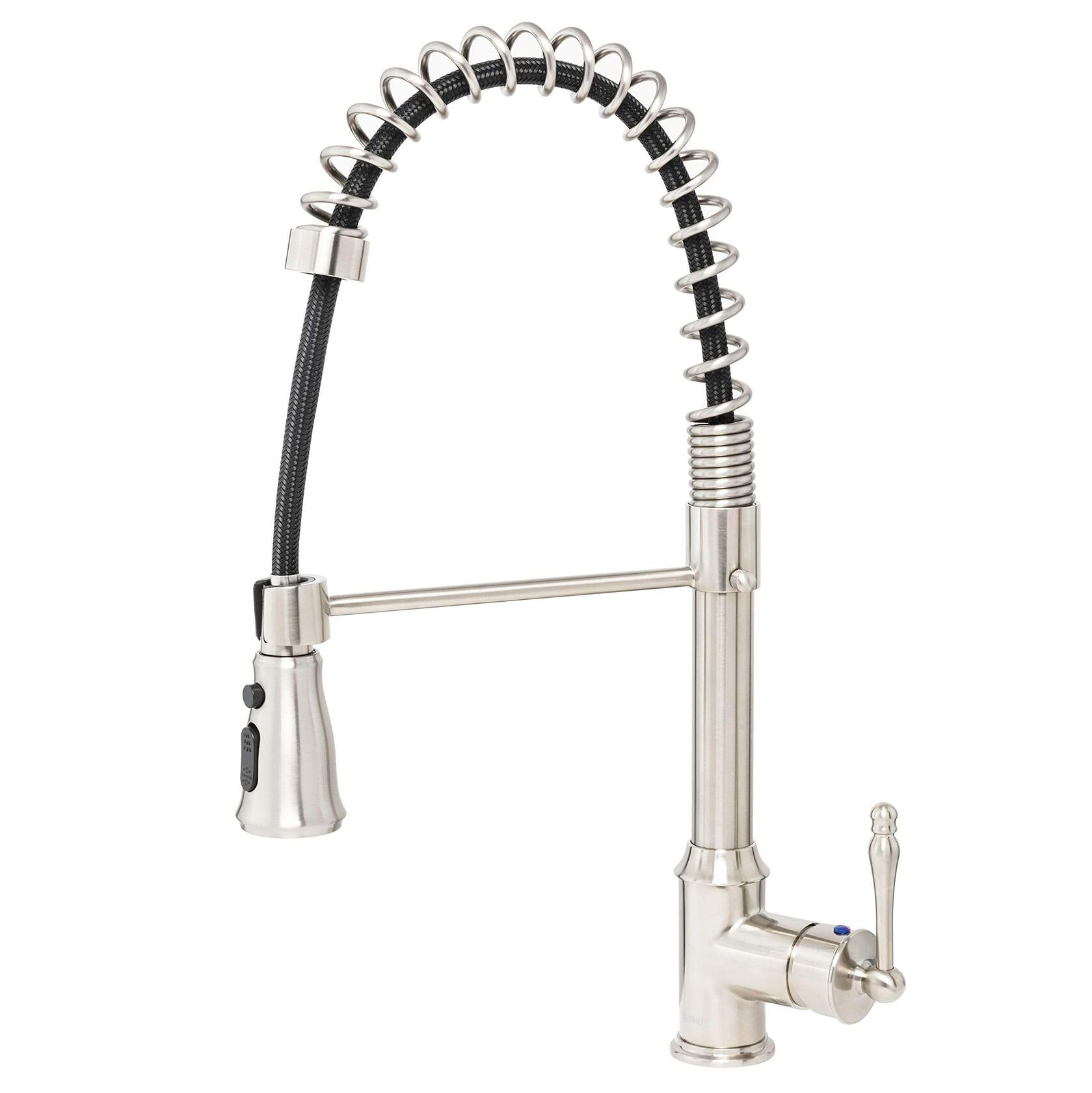 AKDY Kitchen Sink with Faucet Combo, 33-inch Drop-in Workstation Single Bowl Stainless Steel 33" x 22" x 9" with Spring Neck Faucet & Sink Accessories