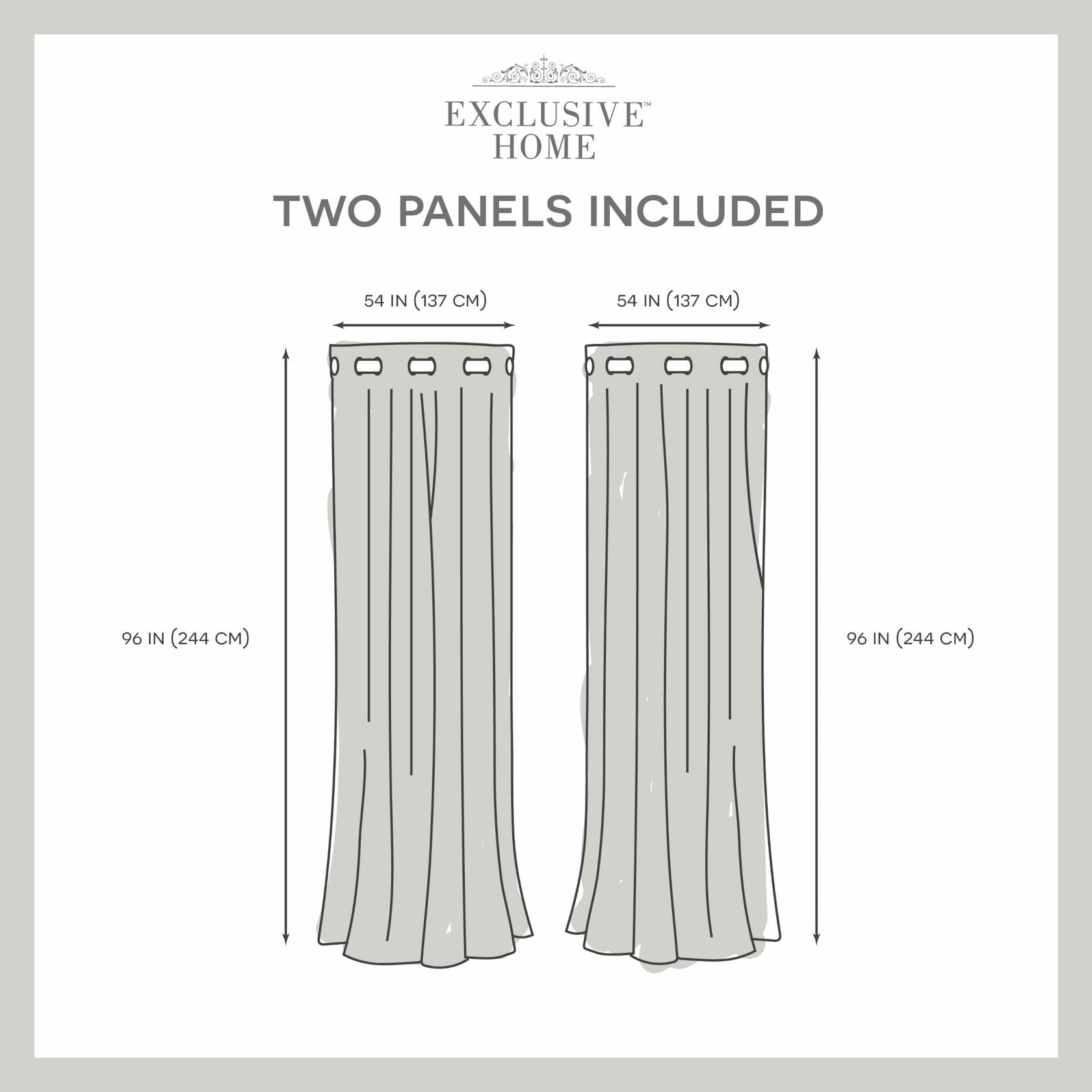 EXCLUSIVE Home Curtain Loha Linen Window Curtain Panel Pair