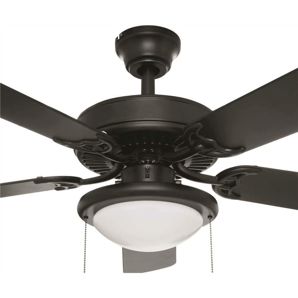 National Brand Alternative YG269BP-BK 52 in. Trice LED Ceiling Fan with Light Kit44; Black