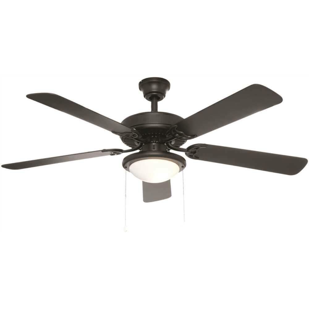 National Brand Alternative YG269BP-BK 52 in. Trice LED Ceiling Fan with Light Kit44; Black