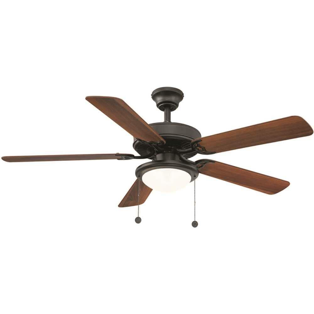 National Brand Alternative YG269BP-BK 52 in. Trice LED Ceiling Fan with Light Kit44; Black