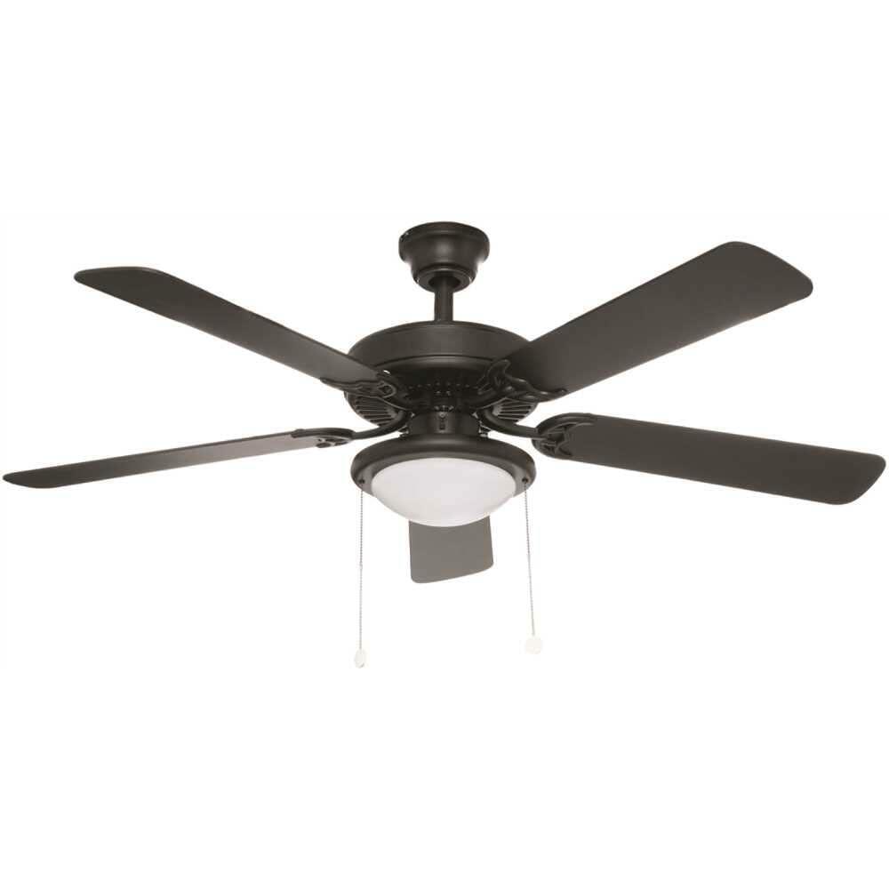 National Brand Alternative YG269BP-BK 52 in. Trice LED Ceiling Fan with Light Kit44; Black