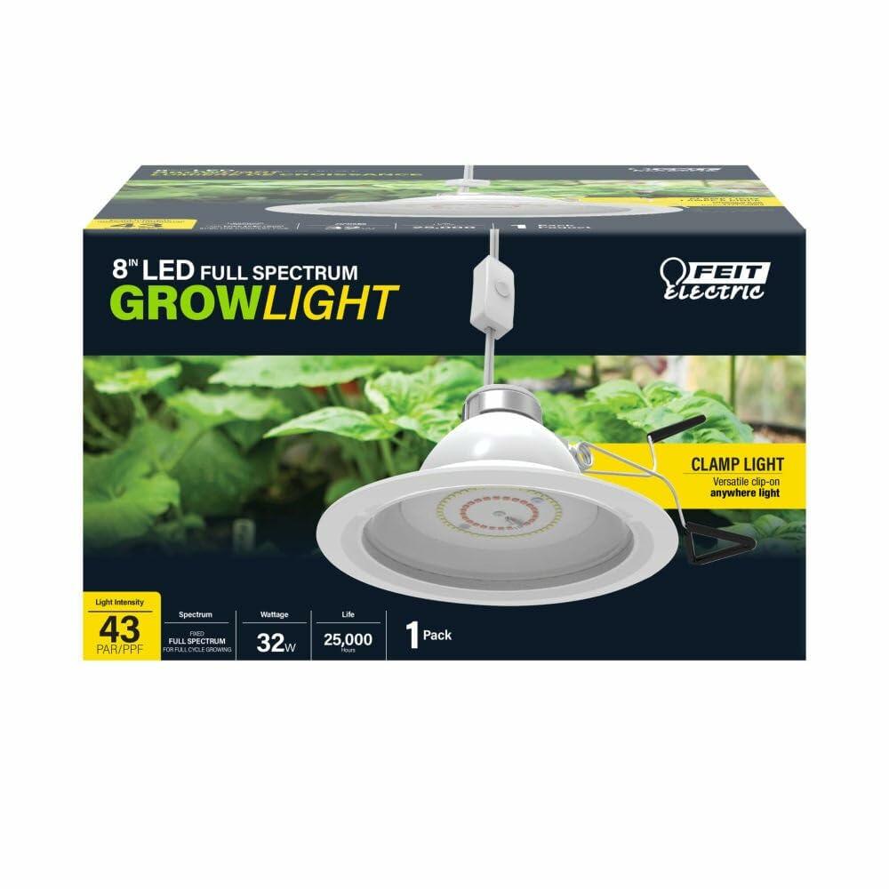 Feit Electric 8 inches Full Spectrum Clamp On Led Plant Grow Light