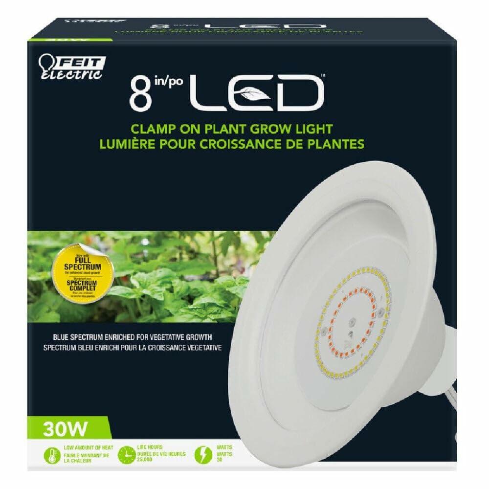 Feit Electric 8 inches Full Spectrum Clamp On Led Plant Grow Light