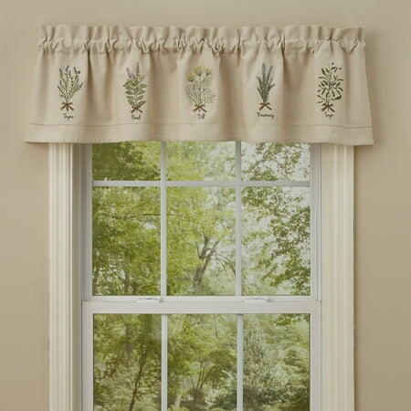 Park Designs Herb Embroidered Lined Valance 14 L