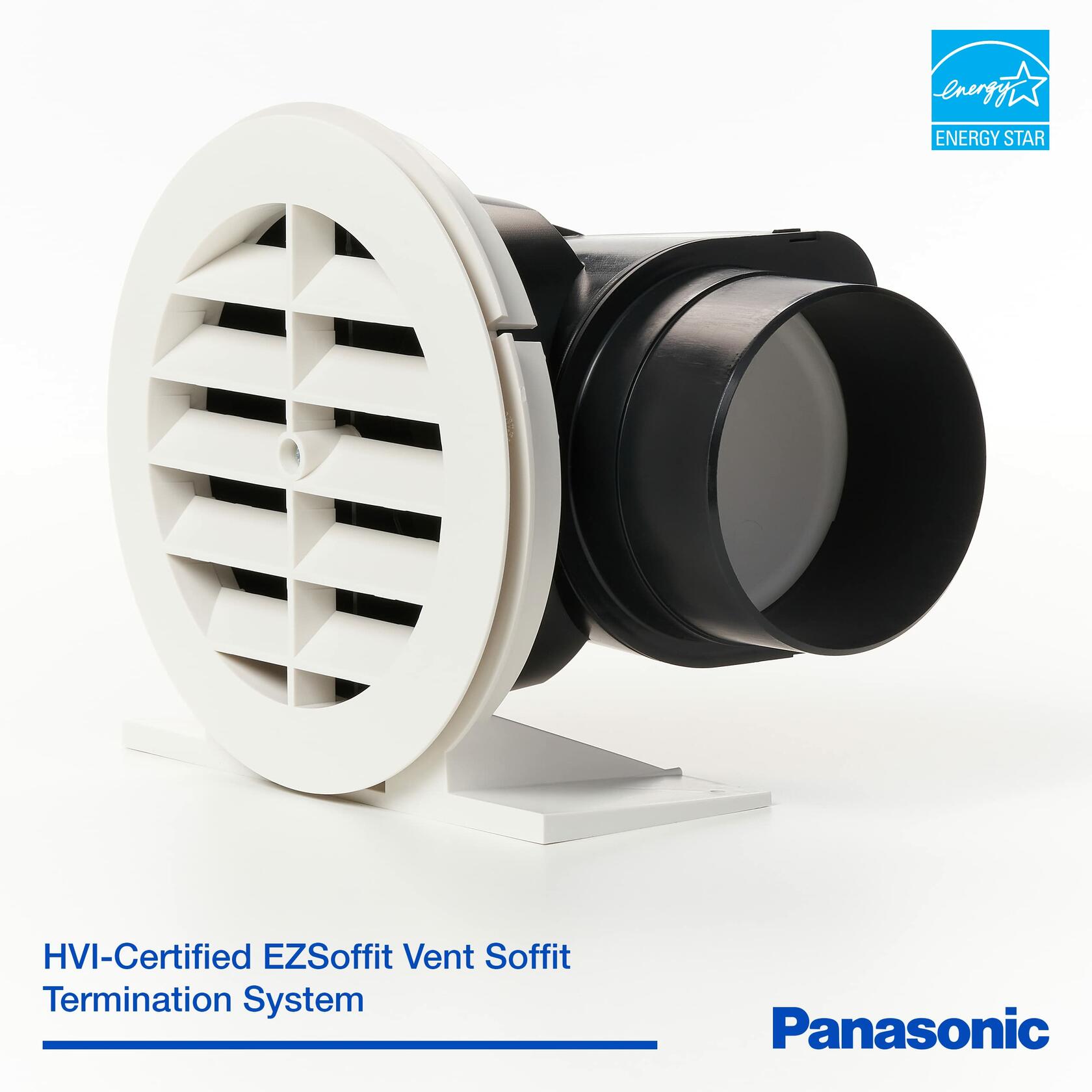 Panasonic EZSoffit Vent with Soffit Termination System for Optimized Airflow, EZSV14