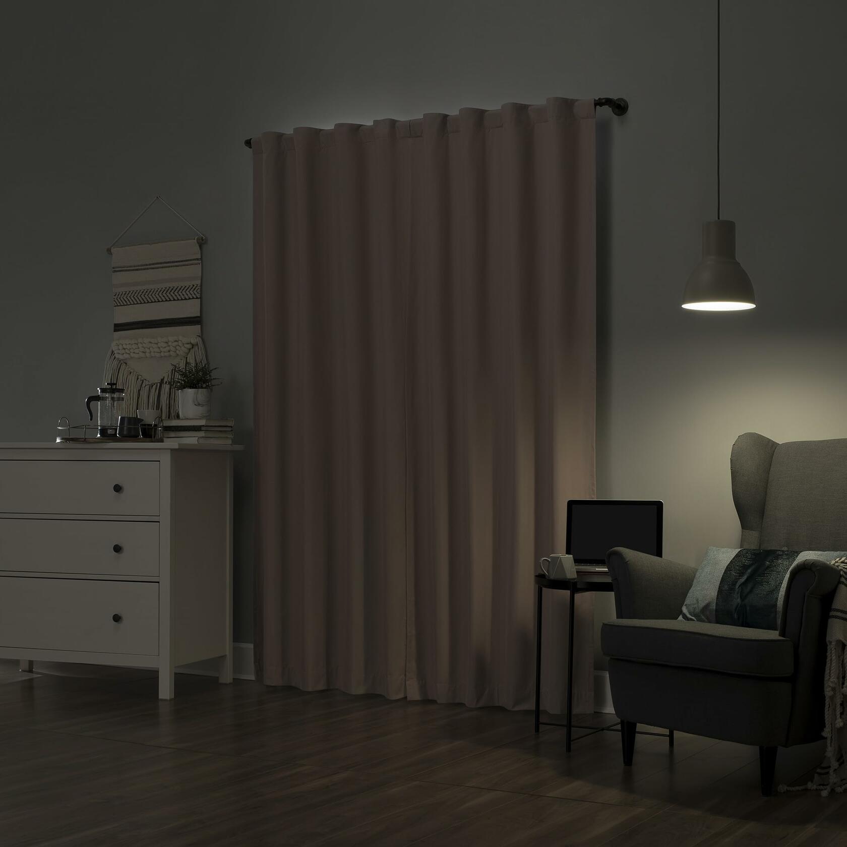 Sun Zero Cyrus Thermal Total Blackout Back Tab Curtain Panel