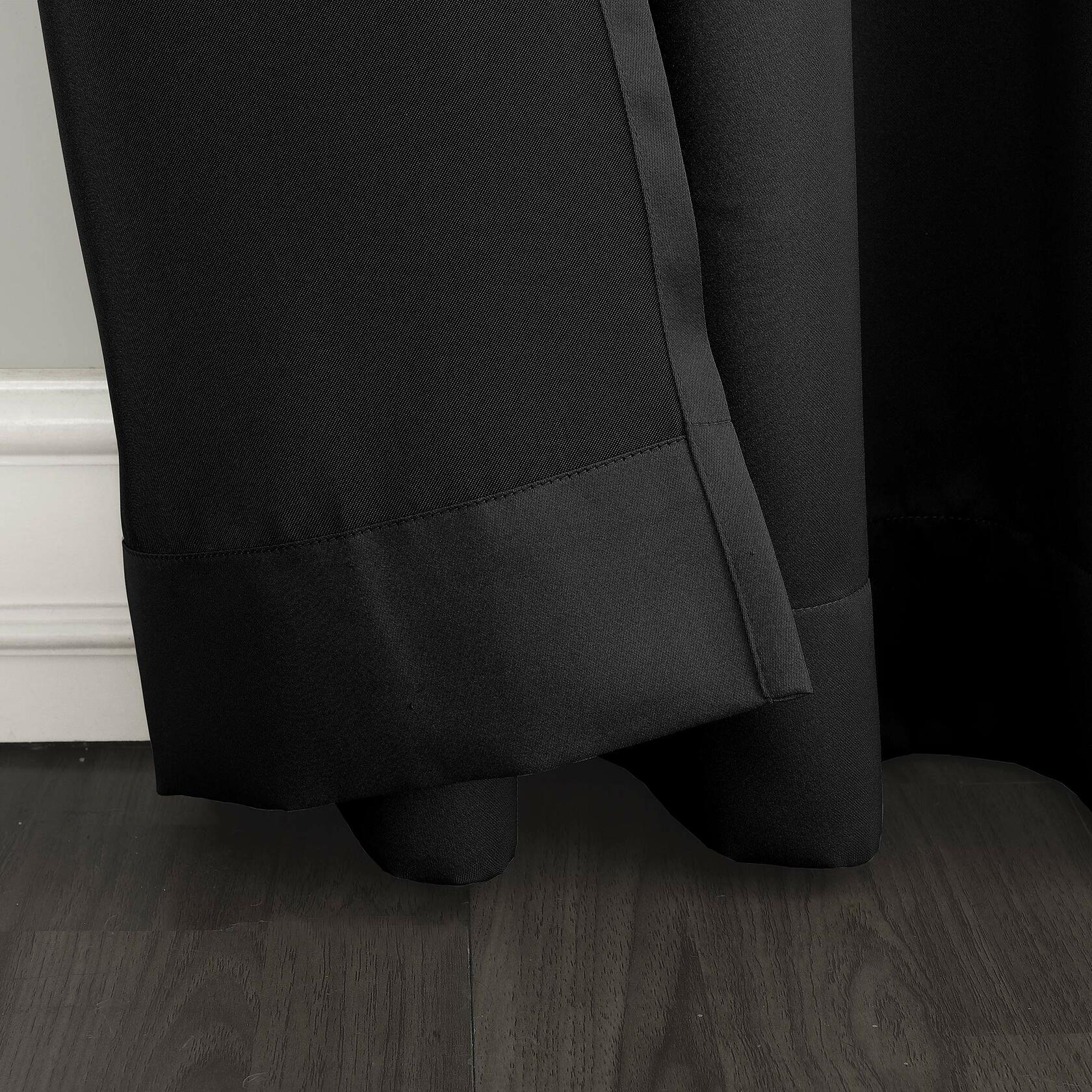 Sun Zero Barrow Energy Efficient Grommet Curtain Single Panel