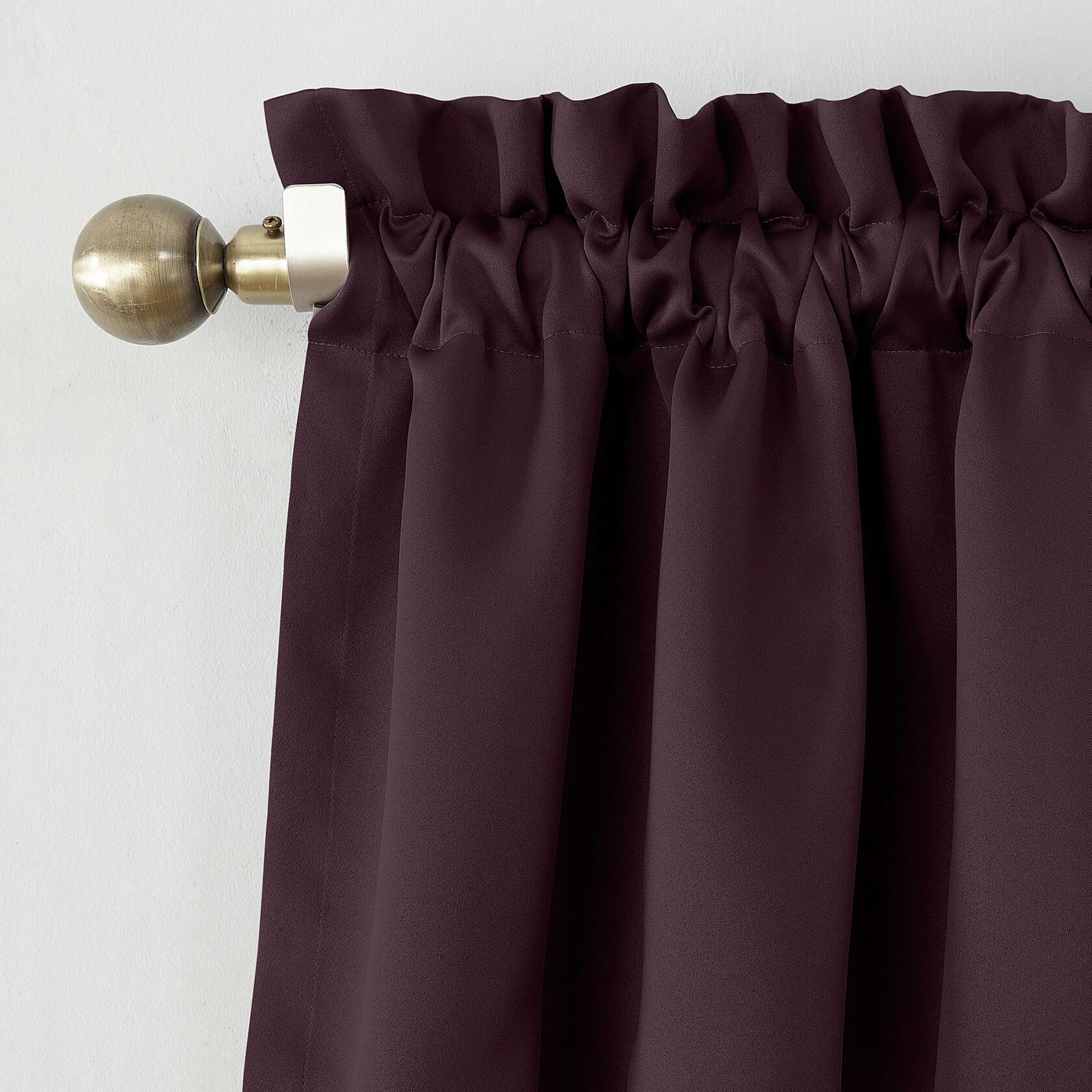 Sun Zero Barrow Energy Efficient Rod Pocket Curtain Single Panel