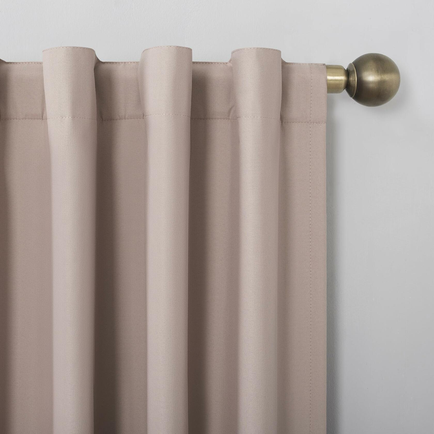 Sun Zero Cyrus Thermal Total Blackout Back Tab Curtain Panel