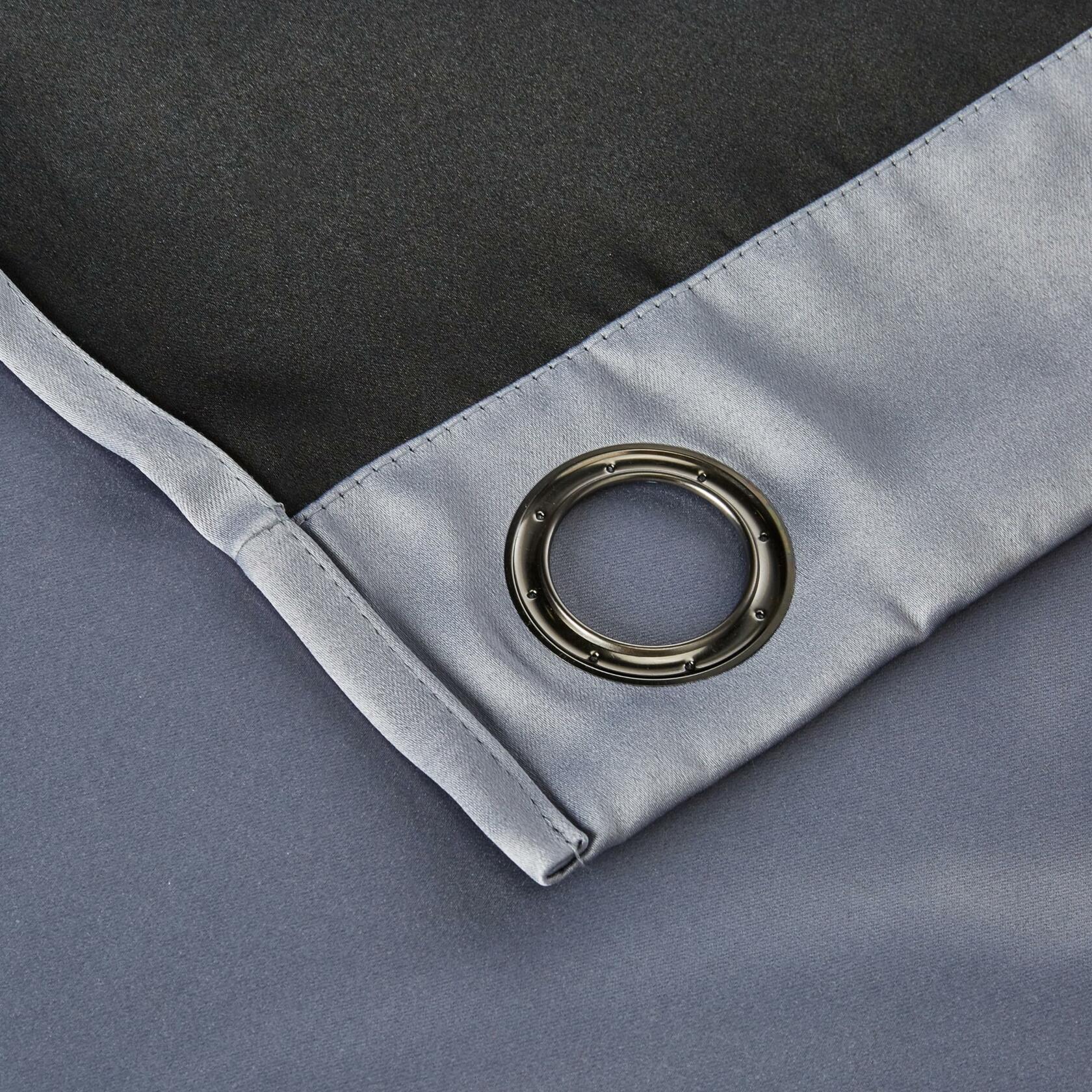 Sun Zero Nordic Theater Grade Extreme 100% Blackout Grommet Curtain Single Panel, 52" x 63", Haze