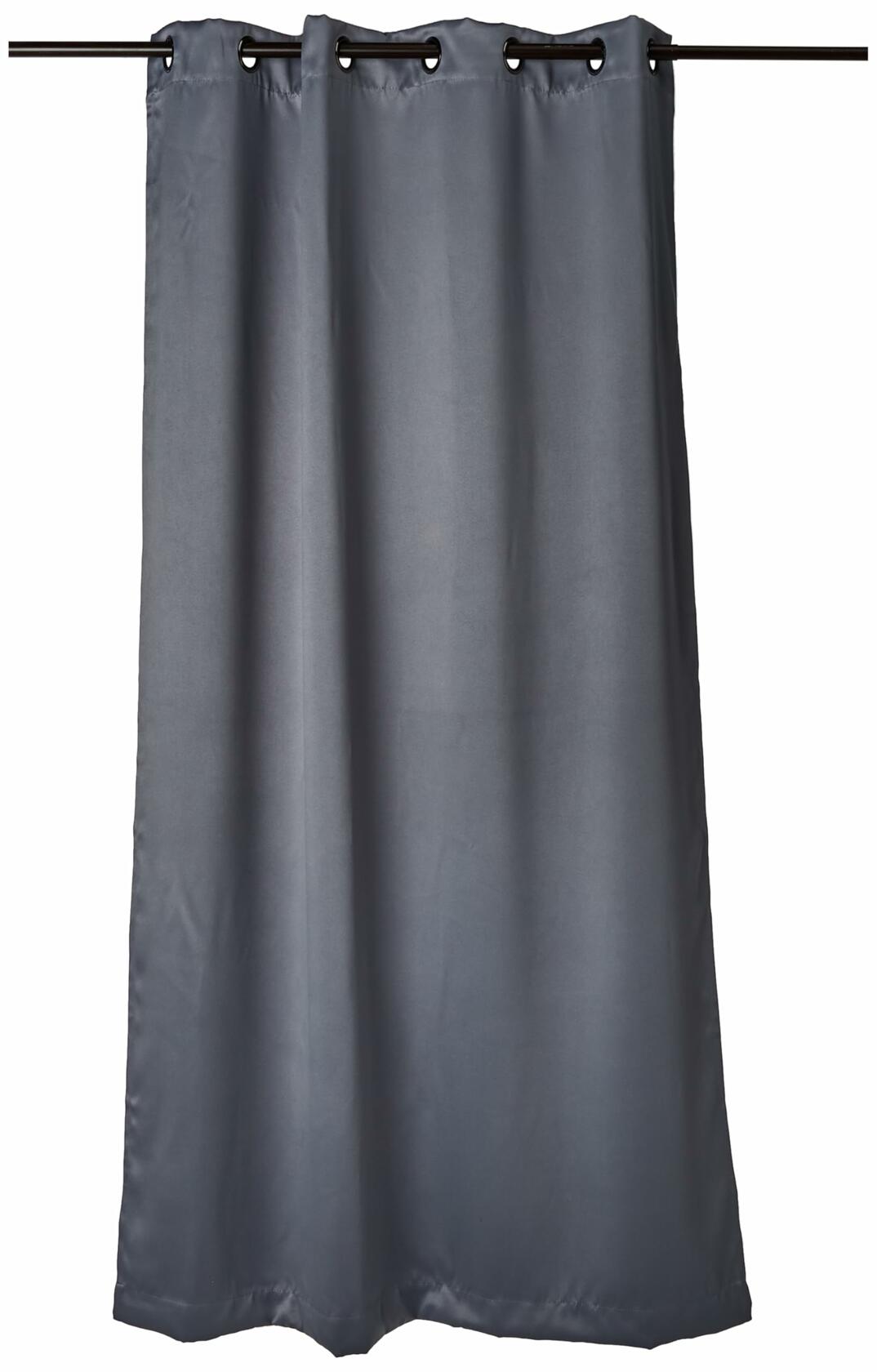 Sun Zero Nordic Theater Grade Extreme 100% Blackout Grommet Curtain Single Panel, 52" x 63", Haze