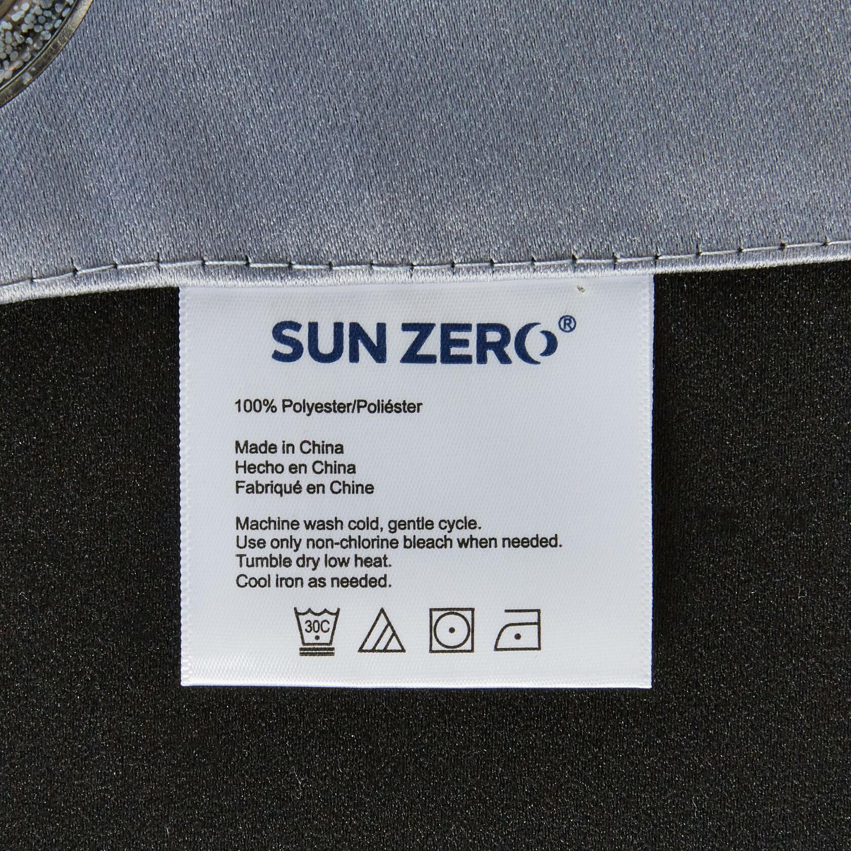 Sun Zero Nordic Theater Grade Extreme 100% Blackout Grommet Curtain Single Panel, 52" x 63", Haze