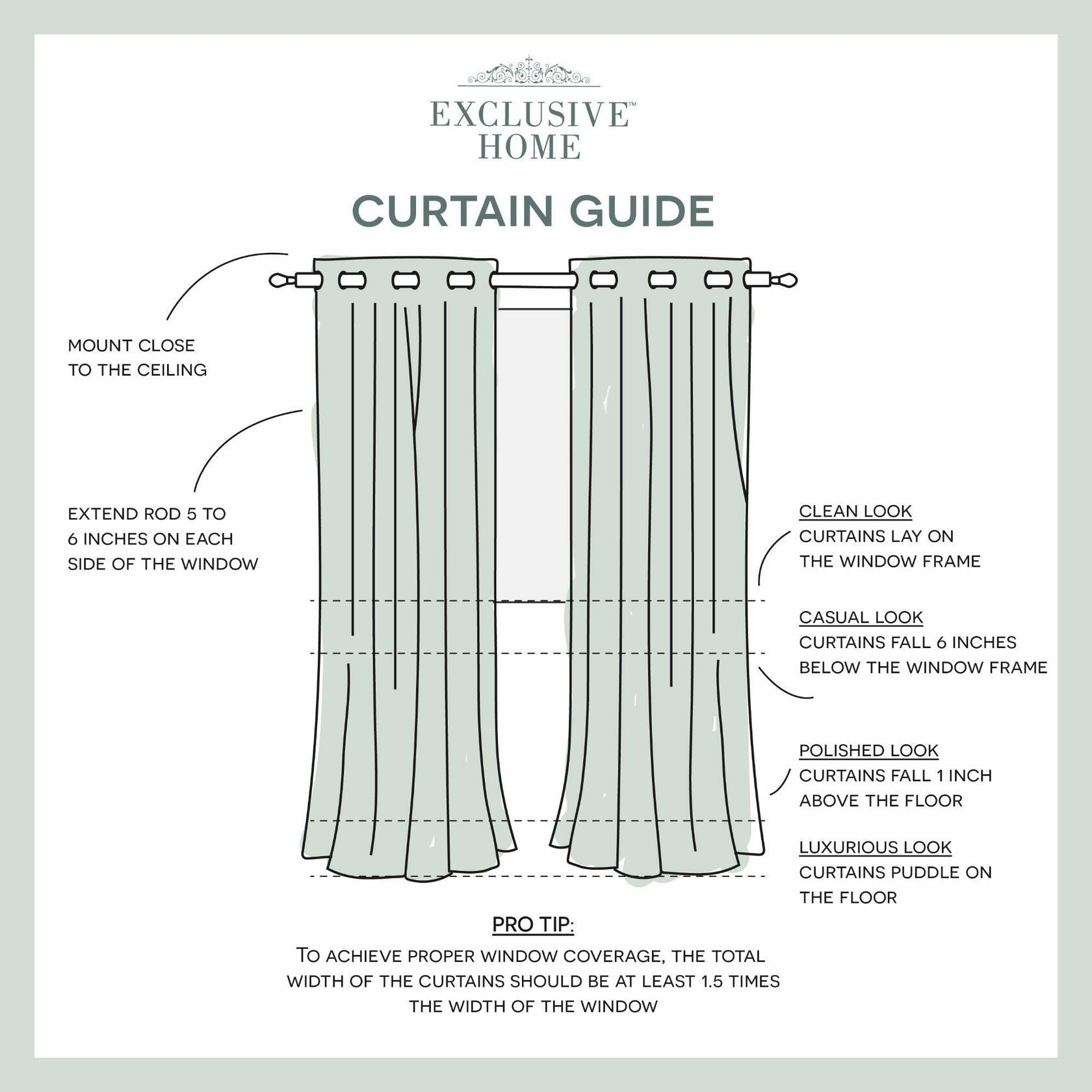 Exclusive Home Curtains Academy Total Blackout Grommet Top Curtain Panel Pair, 52"x84", Ivory