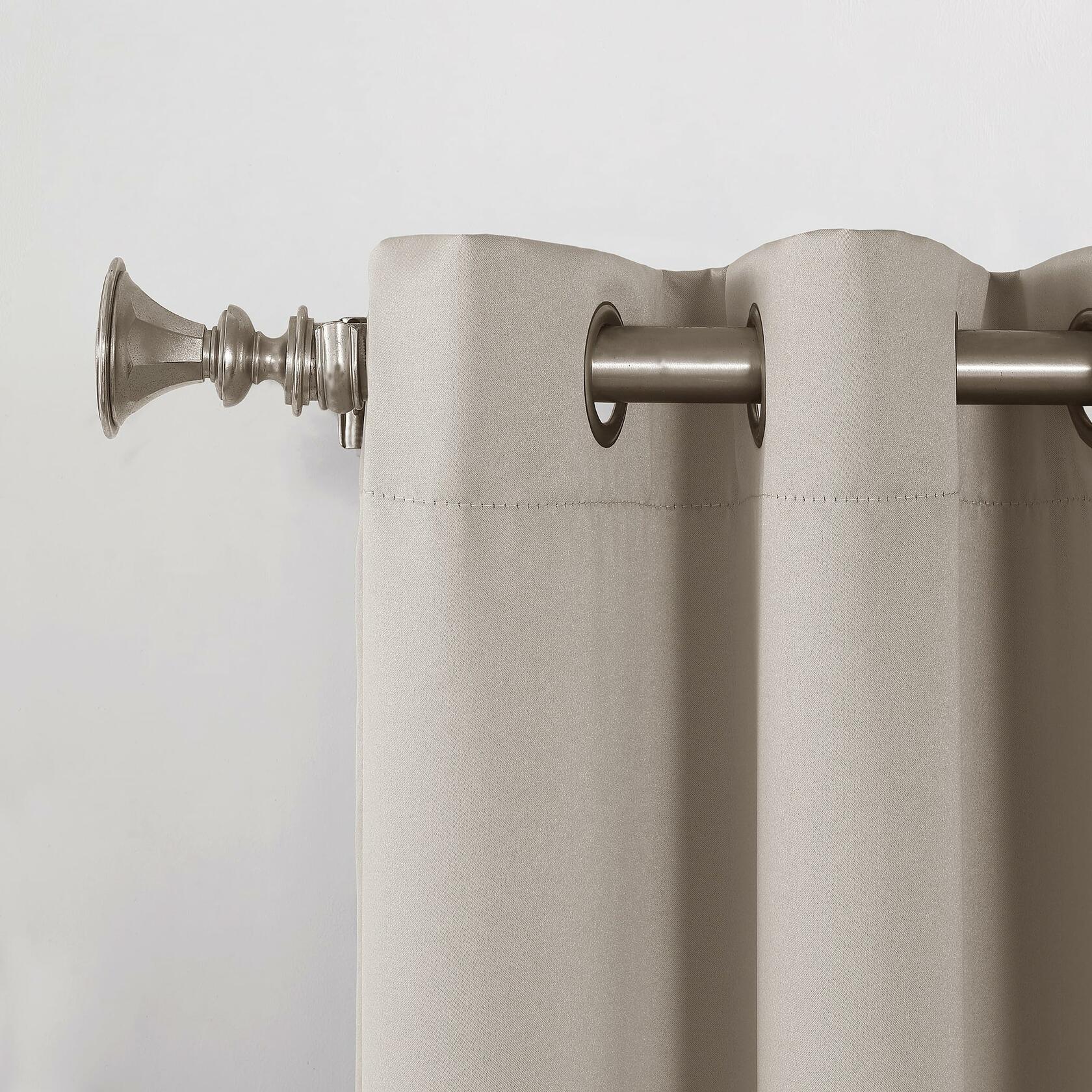 Sun Zero Barrow Energy Efficient Grommet Curtain Single Panel