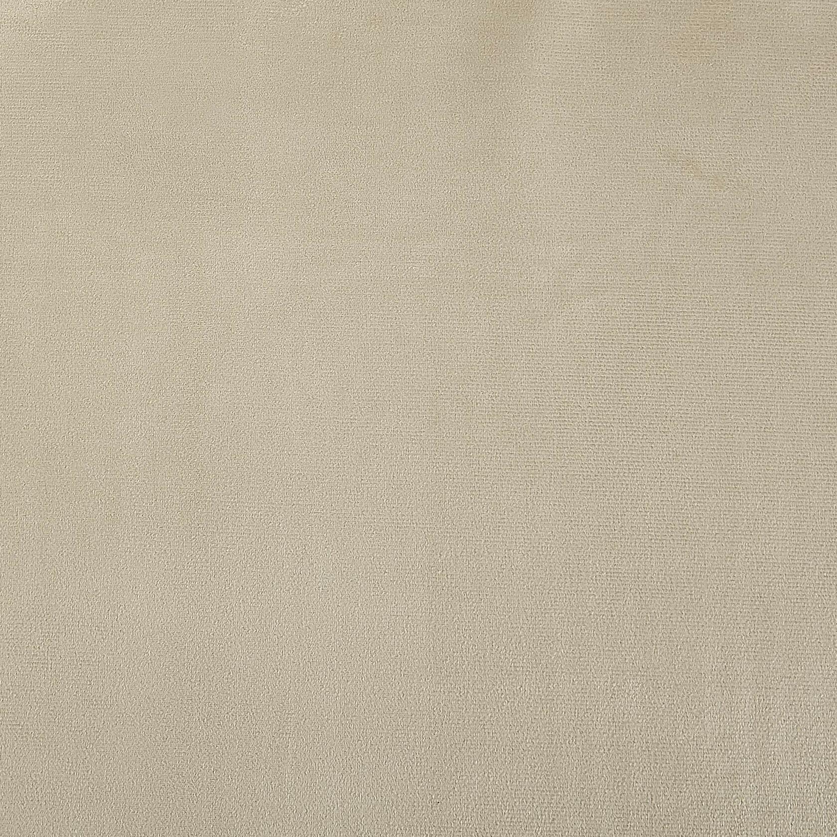 Sun Zero Hampshire Velvet Noise Reducing Thermal Extreme Total Blackout Back Tab Curtain Panel, 50" x 96", Ecru Off-White